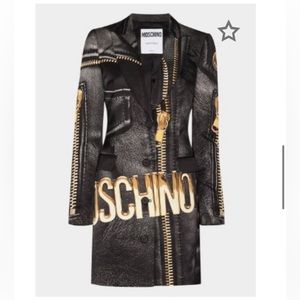 BNWT Moschino Biker Logo Blazer Dress